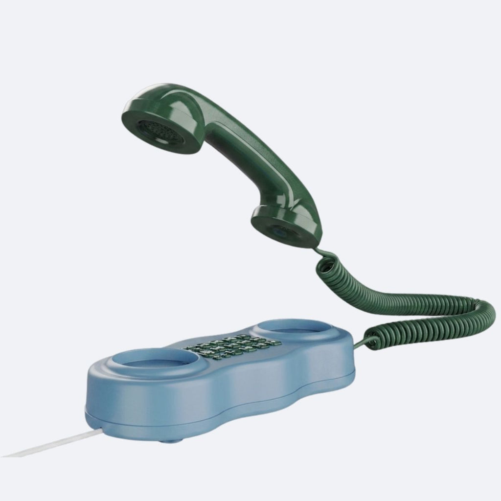 Téléphone Combiné bleu 