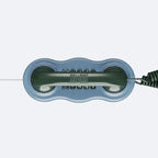 Téléphone Combiné bleu 