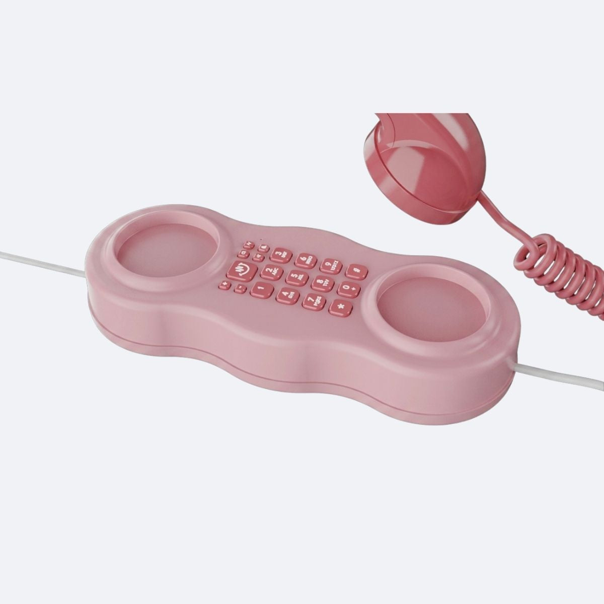 Téléphone Combiné rose 